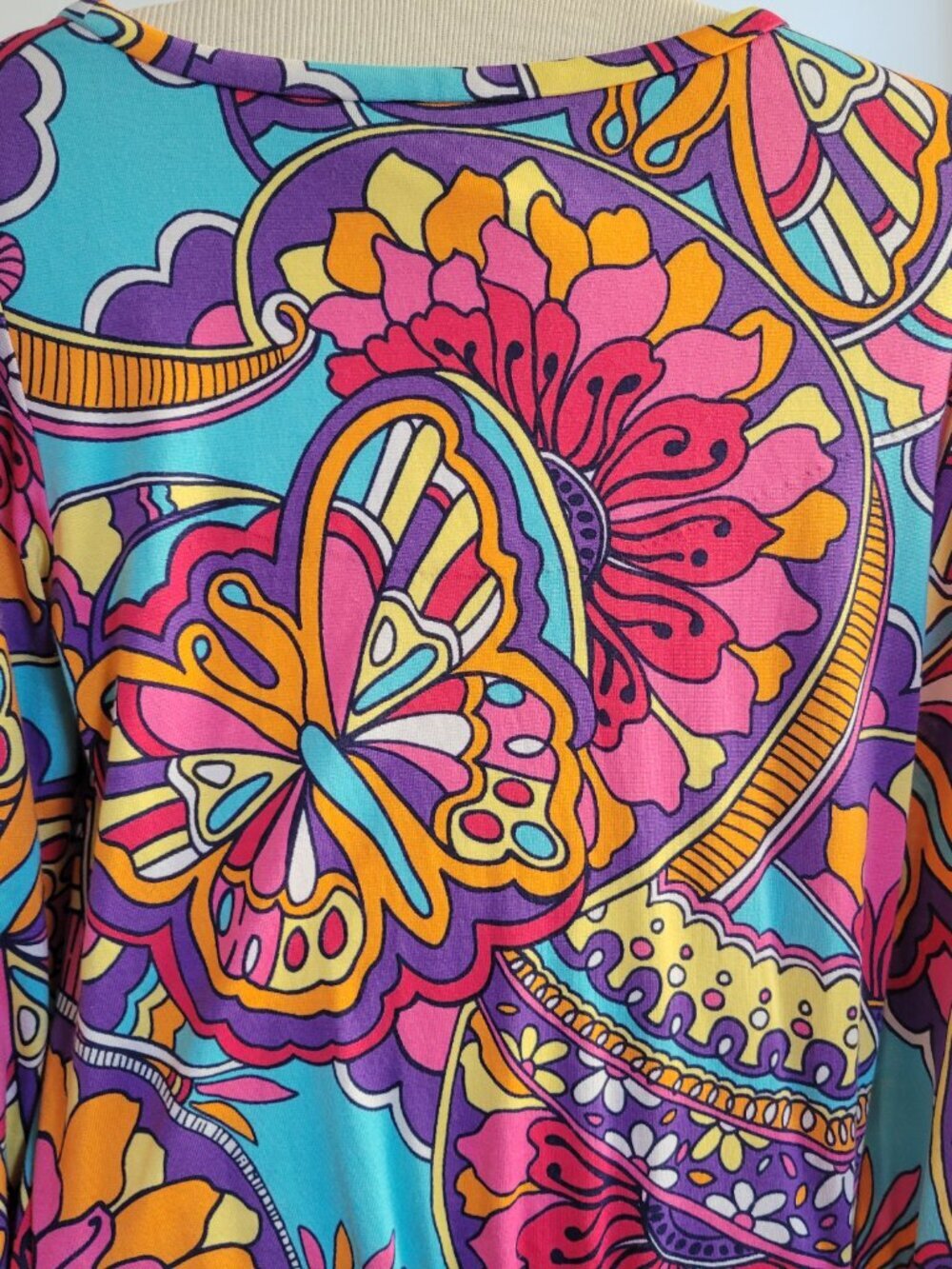 Lilly Pulitzer Whitaker Optical Confusion Butterfly Print Colorful Go Dress - Picture 8 of 16